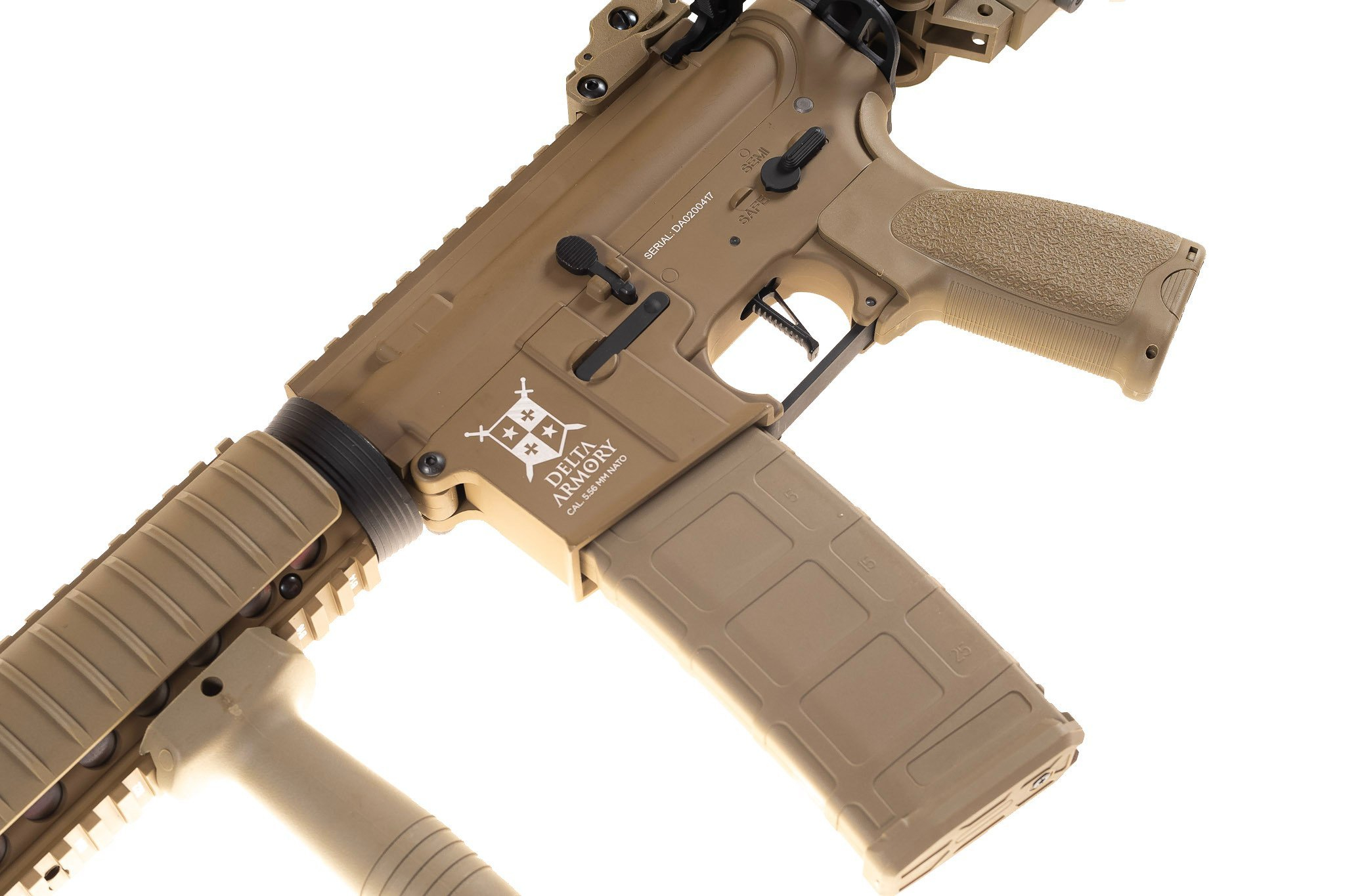 Delta Armory M4 CQB-R ALPHA - Tan OD-A-DA015-TAN asgbox.pl Delta Armory M4 CQB-R ALPHA - Tan - obrazek 4