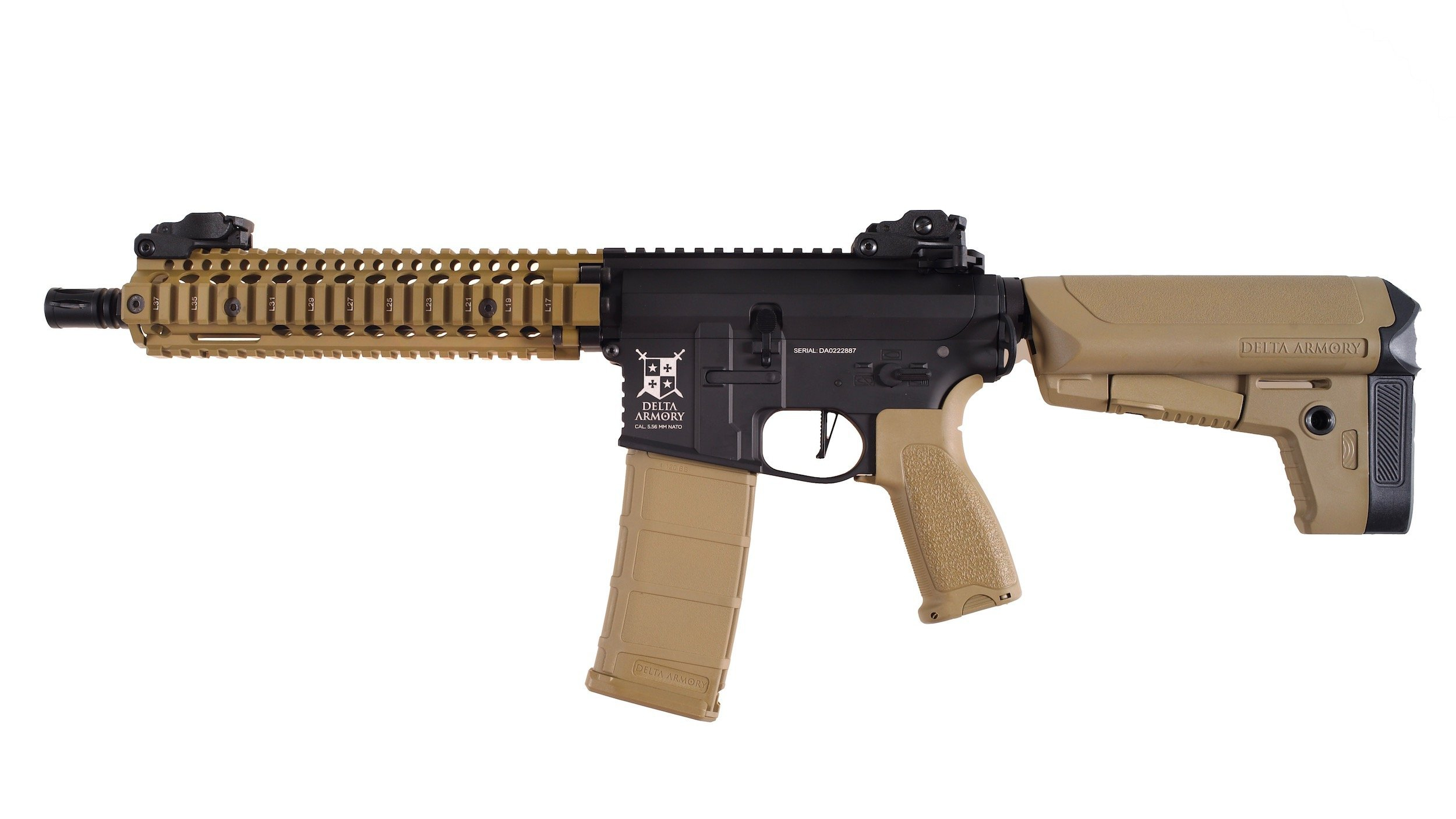 Delta Armory MK18 ALPHA - Black/Tan OD-A-DA017-BKTAN asgbox.pl Delta Armory MK18 ALPHA - Black/Tan