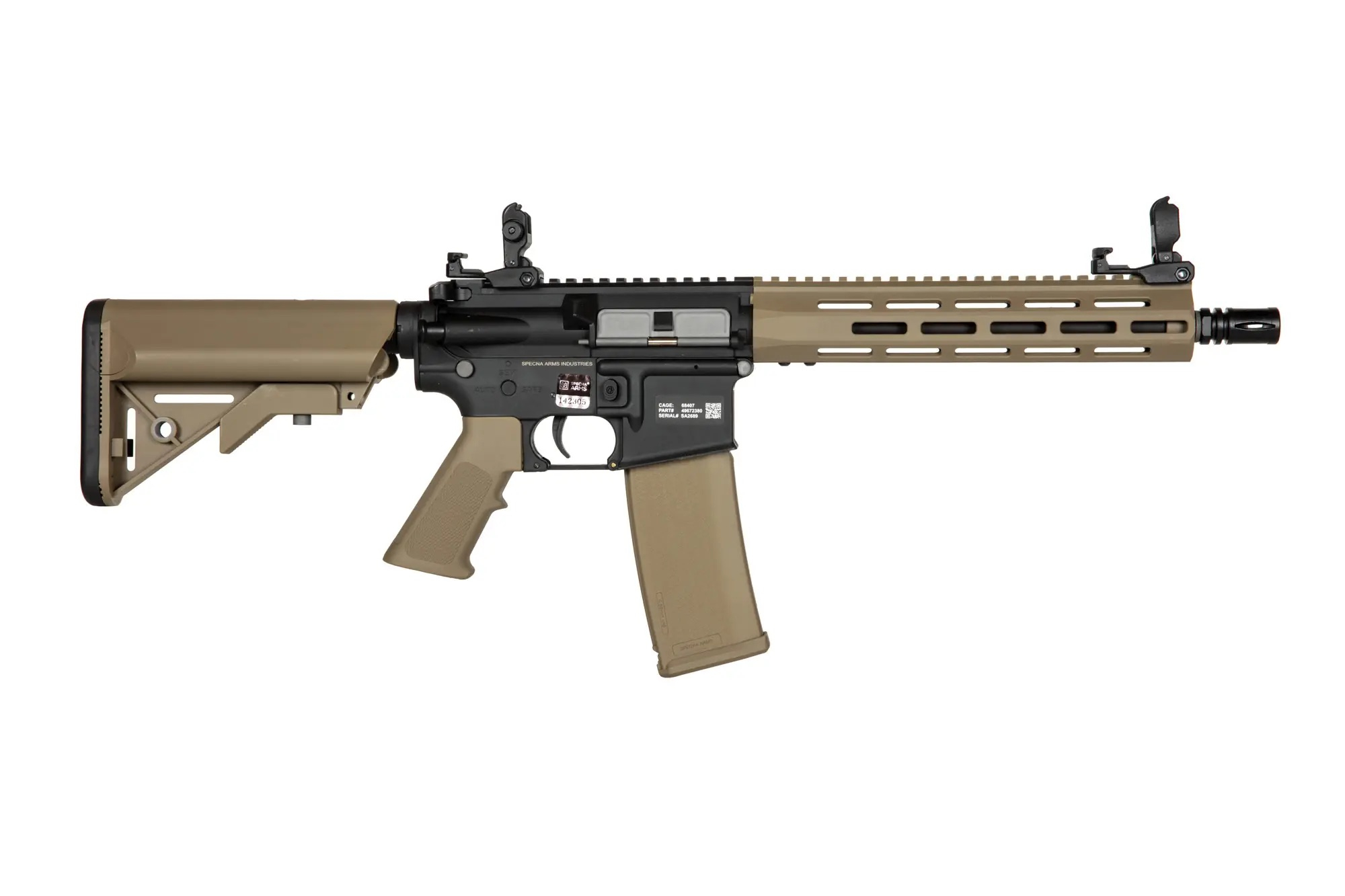 SA M4 Carbine M-LOK (SA-F03 FLEX(TM) Gen2) - Black / Tan OD-A-SPARMS186-TAN asgbox.pl SA M4 Carbine M-LOK (SA-F03 FLEX(TM) Gen2) - Black / Tan - obrazek 2