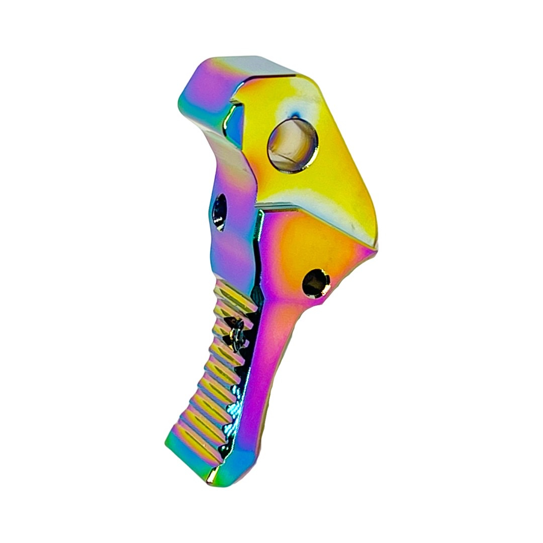 CNC Adjustable Aluminum Trigger CTM FUKU-2 for AAP-01 - Electroplated Chameleon OD-A-CTM0035-ECH asgbox.pl CNC Adjustable Aluminum Trigger CTM FUKU-2 for AAP-01 - Electroplated Chameleon