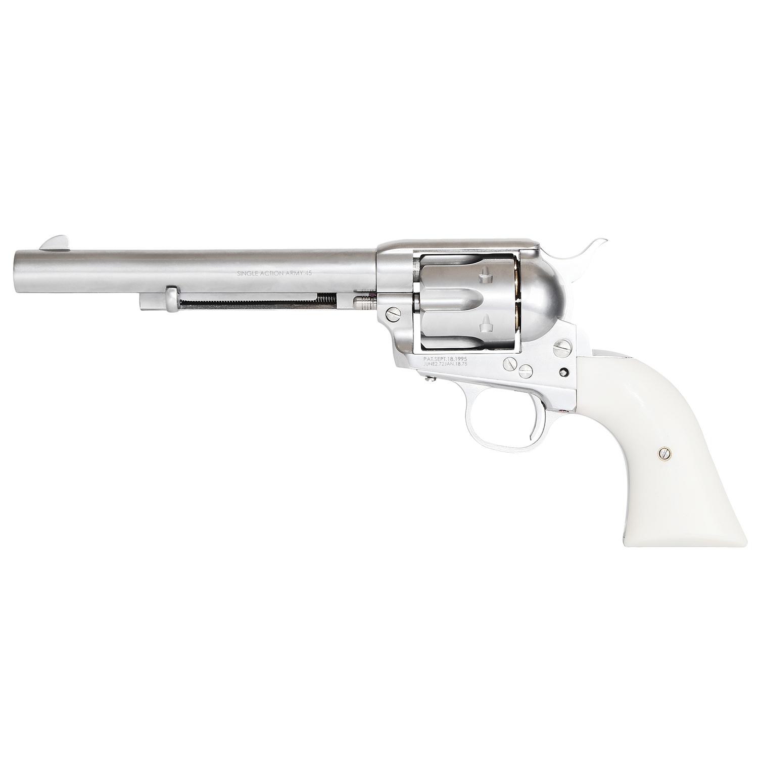 King Arms SAA .45 Peacemaker Revolver M 6" (Silver) - ver.2 OD-A-KARMS311 asgbox.pl King Arms SAA .45 Peacemaker Revolver M 6" (Silver) - ver.2