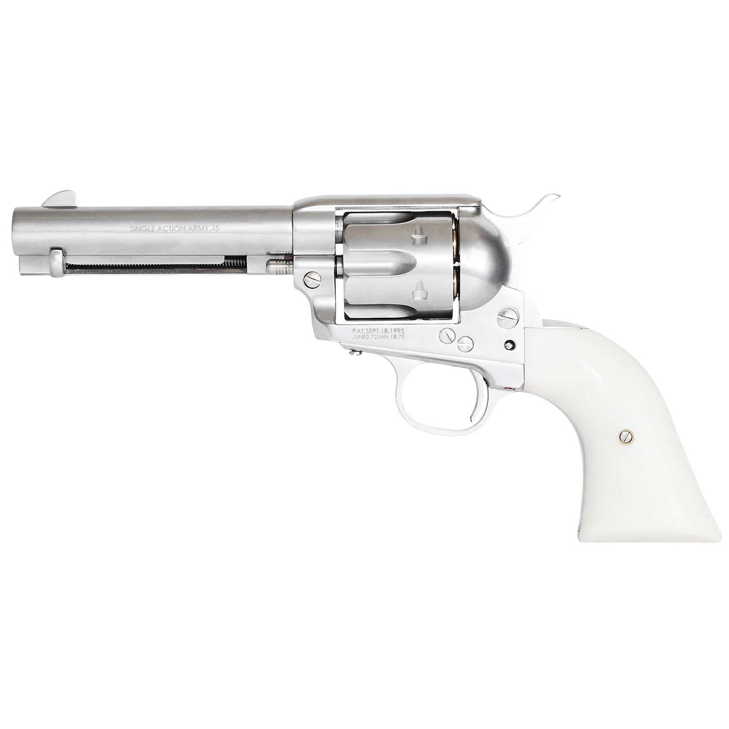 King Arms SAA .45 Peacemaker Revolver S 4" (Silver) - ver.2 OD-A-KARMS314 asgbox.pl King Arms SAA .45 Peacemaker Revolver S 4" (Silver) - ver.2