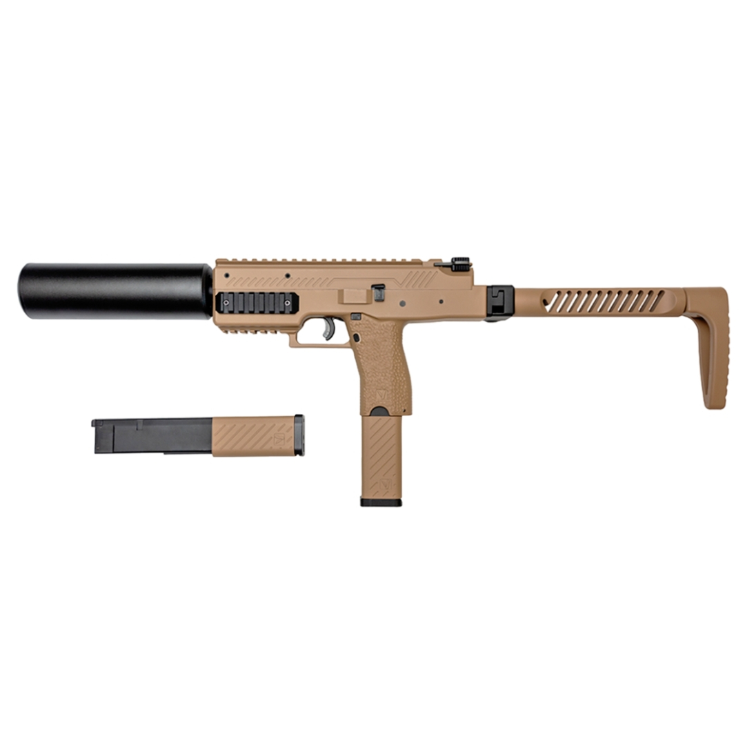 VORSK VMP-1X GBB SMG with Silencer - Tan OD-A-VORSK18-TAN asgbox.pl VORSK VMP-1X GBB SMG with Silencer - Tan