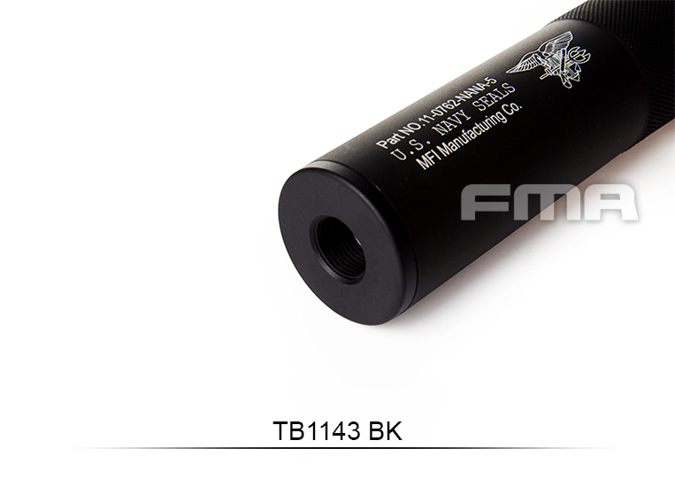 FMA U.S. Navy Seals Type Silencer 35x198 mm - Black OD-A-TB1143-BK asgbox.pl FMA U.S. Navy Seals Type Silencer 35x198 mm - Black - obrazek 4