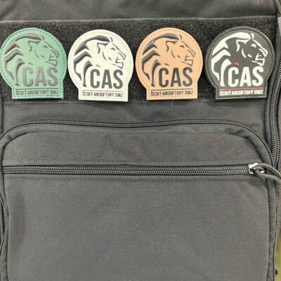 Patch "ČAS" Czech Airsoft Union - Green OD-A-P3DP057-OD asgbox.pl