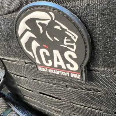Patch "ČAS" Czech Airsoft Union - Black OD-A-P3DP057-BK asgbox.pl