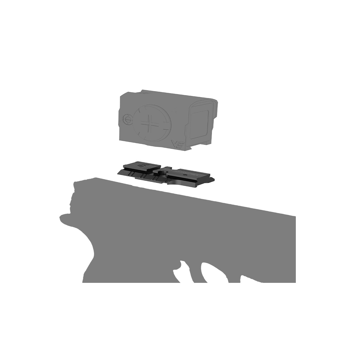 VO Red Dot Mount FRENZY Plus for CZ Shadow 2 OR - Black OD-A-SCFRM-18 asgbox.pl VO Red Dot Mount FRENZY Plus for CZ Shadow 2 OR - Black - obrazek 2