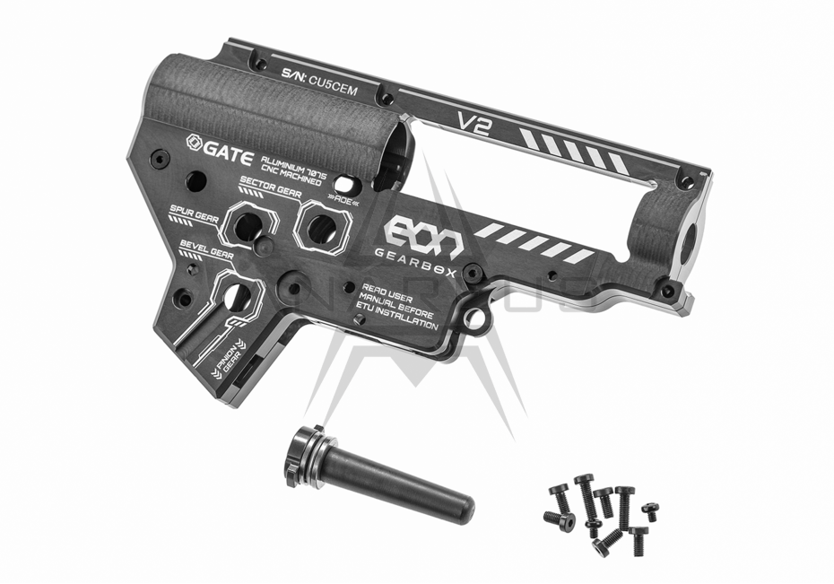 GATE CNC Aluminium Gearbox EON V2 ( 8 mm) - Gray OD-A-EON-GB2-T asgbox.pl GATE CNC Aluminium Gearbox EON V2 ( 8 mm) - Gray
