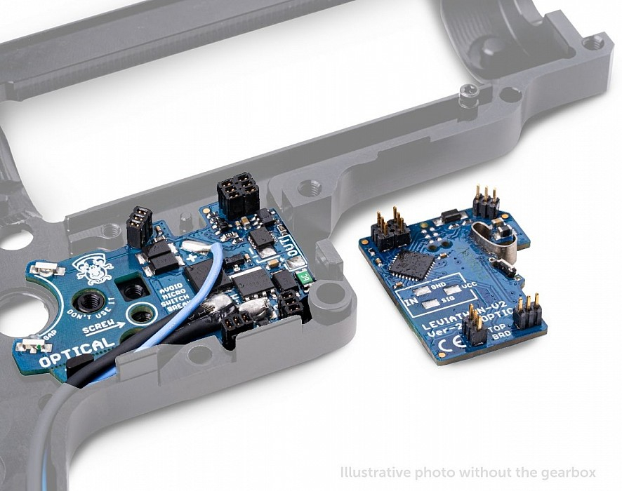 JeffTron LEVIATHAN V2 Optical (rear wired) plus CNC CLASSIC Trigger - Black OD-A-JT-LEV-V2S-CLASB asgbox.pl JeffTron LEVIATHAN V2 Optical (rear wired) plus CNC CLASSIC Trigger - Black - obrazek 4