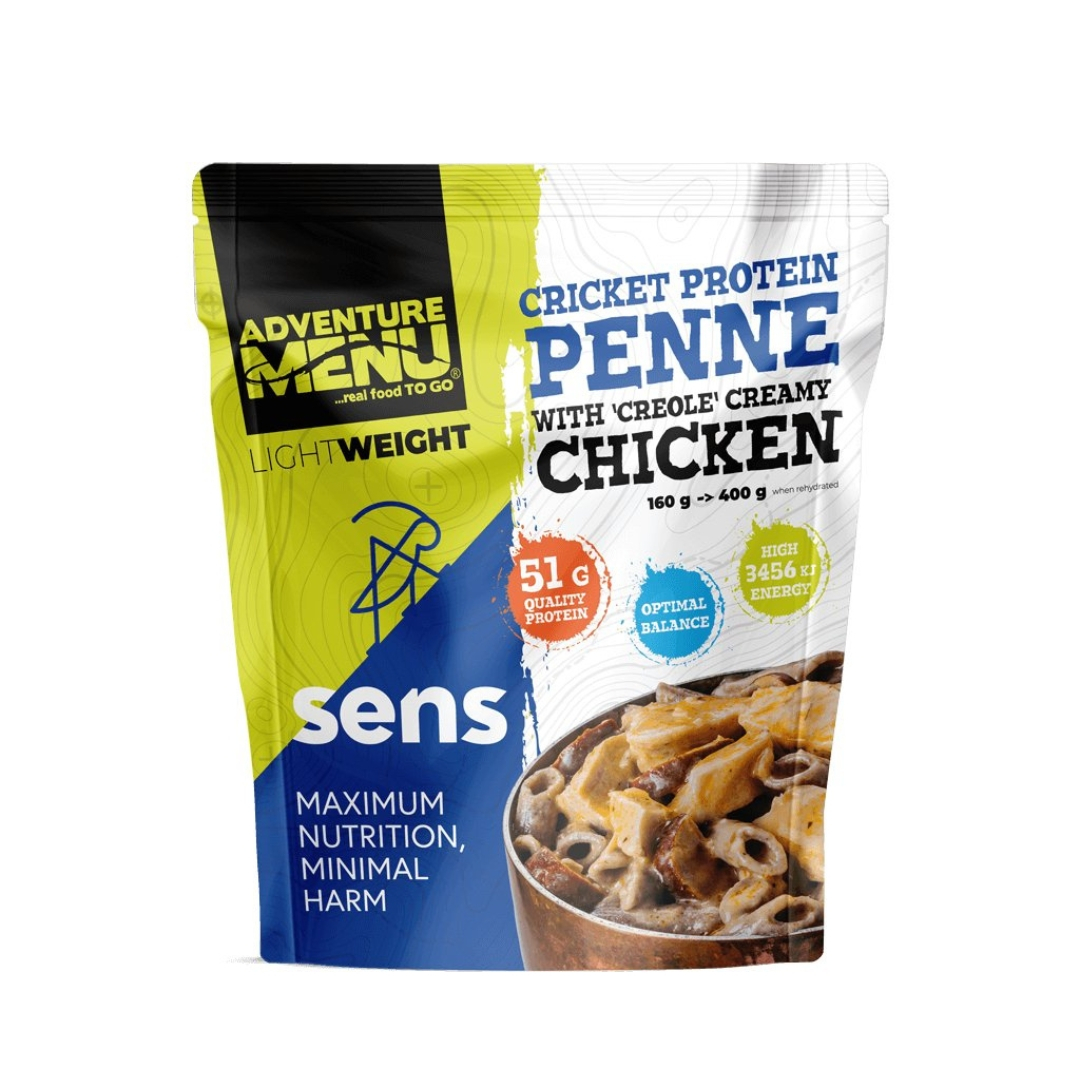 Lightweight SENS Cricket protein penne with chicken in creole sauce 400g OD-A-AM0054 asgbox.pl Lightweight SENS Cricket protein penne with chicken in creole sauce 400g