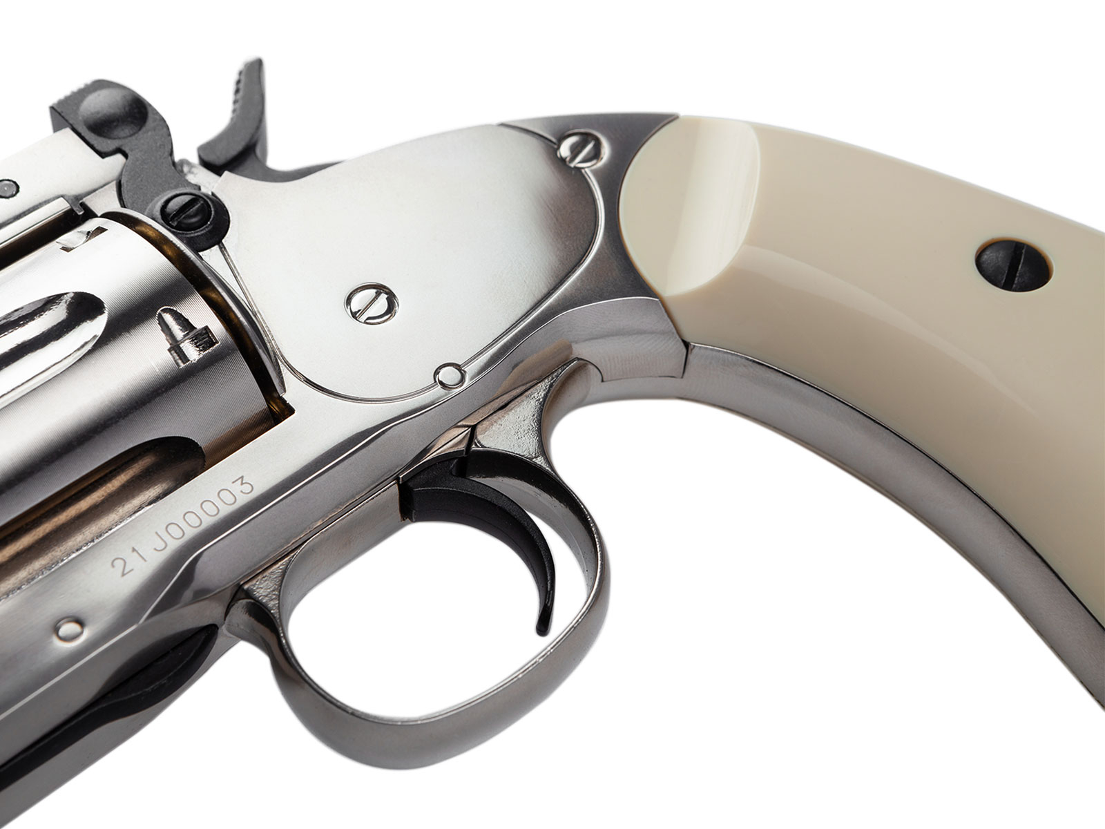ASG Schofield 6" Gas Revolver - Silver / Ivory OD-A-ASG207-SIL asgbox.pl ASG Schofield 6" Gas Revolver - Silver / Ivory - obrazek 2