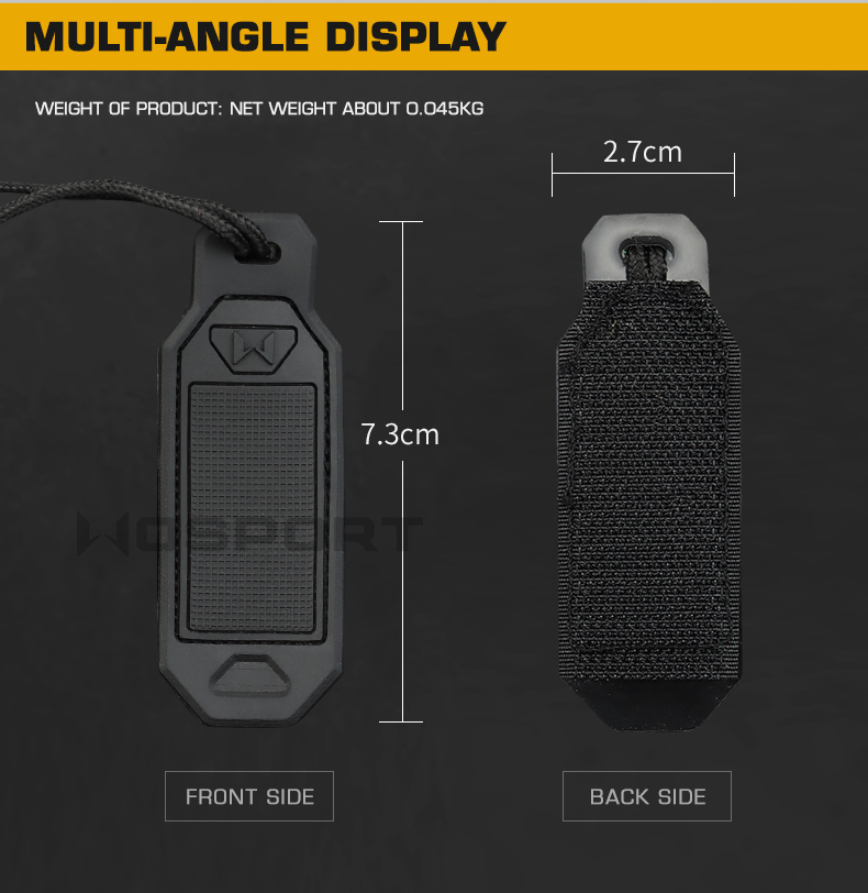 Personalized WoSporT tags (4 pcs) - Tan OD-A-WOSP178-TAN asgbox.pl Personalized WoSporT tags (4 pcs) - Tan - obrazek 2