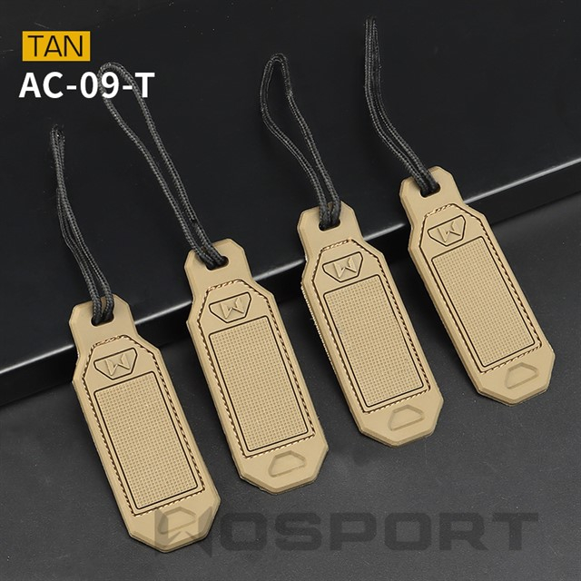 Personalized WoSporT tags (4 pcs) - Tan OD-A-WOSP178-TAN asgbox.pl Personalized WoSporT tags (4 pcs) - Tan