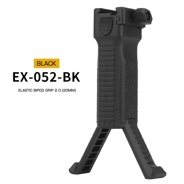Telescopic Grip with integrated Bipod WST 2.0 - Black OD-A-WOSP180-BK asgbox.pl Telescopic Grip with integrated Bipod WST 2.0 - Black