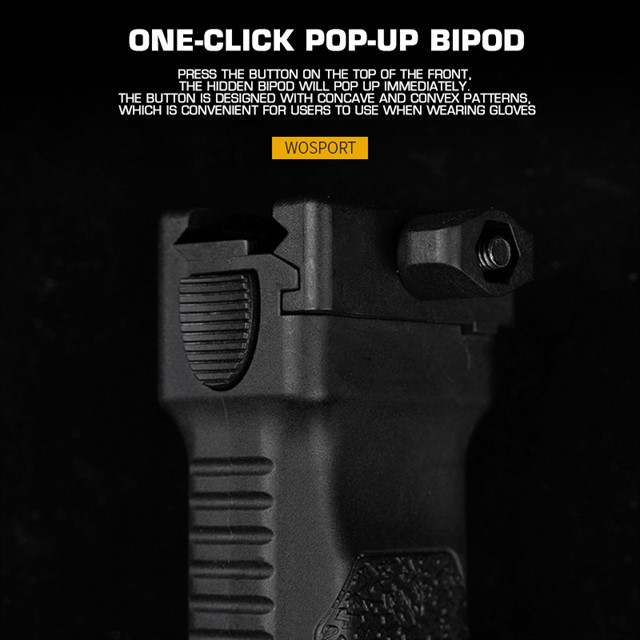 Telescopic Grip with integrated Bipod WST 2.0 - Tan OD-A-WOSP180-TAN asgbox.pl Telescopic Grip with integrated Bipod WST 2.0 - Tan - obrazek 3