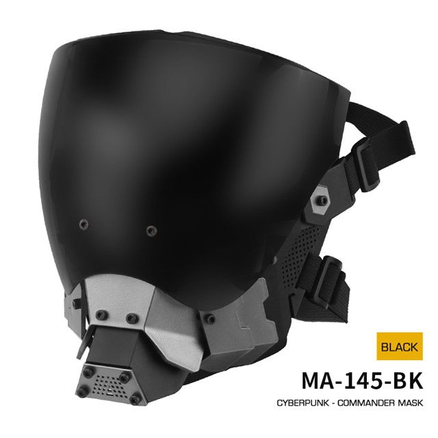 WST Cyberpunk Mask with Anti-Fog Visor - Black OD-A-WOSP183 asgbox.pl WST Cyberpunk Mask with Anti-Fog Visor - Black