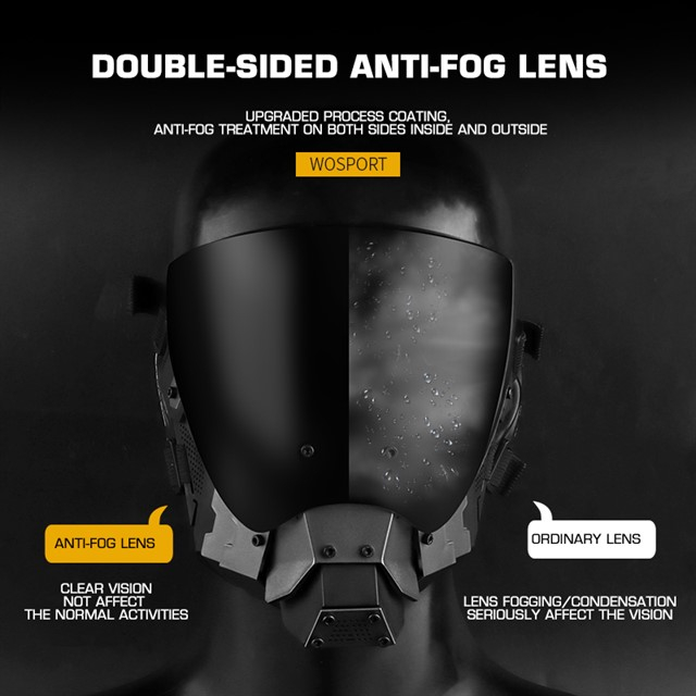 WST Cyberpunk Mask with Anti-Fog Visor - Black OD-A-WOSP183 asgbox.pl WST Cyberpunk Mask with Anti-Fog Visor - Black - obrazek 3