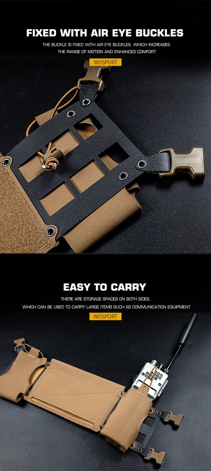 WST MK4 Chest Rig Expansion Chassis II - Coyote OD-A-WOSP186-COY asgbox.pl WST MK4 Chest Rig Expansion Chassis II - Coyote - obrazek 4