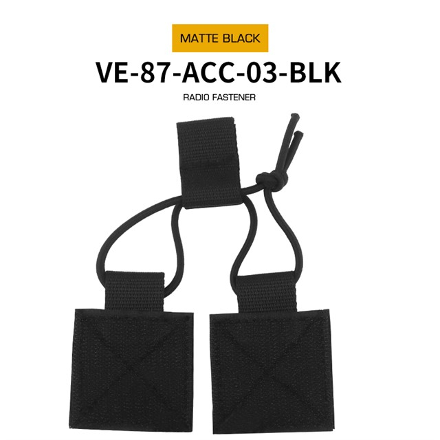 Fastener with velcro for open pouch - Black OD-A-WOSP187-BK asgbox.pl Fastener with velcro for open pouch - Black