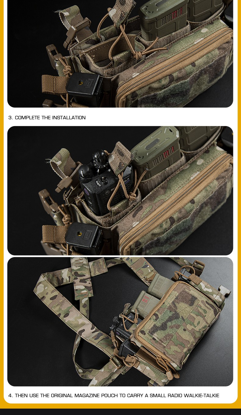 Fastener with velcro for open pouch - Coyote OD-A-WOSP187-COY asgbox.pl Fastener with velcro for open pouch - Coyote - obrazek 5