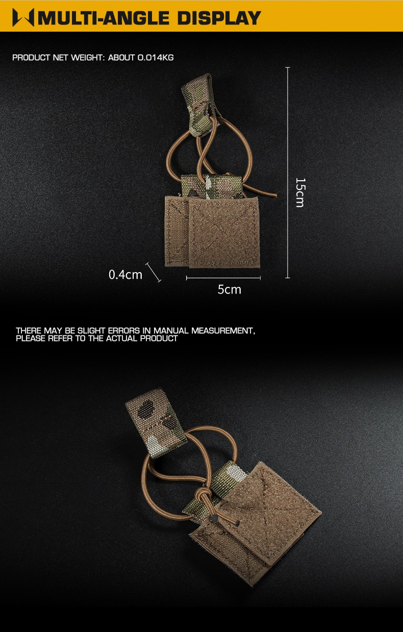 Fastener with velcro for open pouch - MC Black OD-A-WOSP187-BMC asgbox.pl Fastener with velcro for open pouch - MC Black - obrazek 2