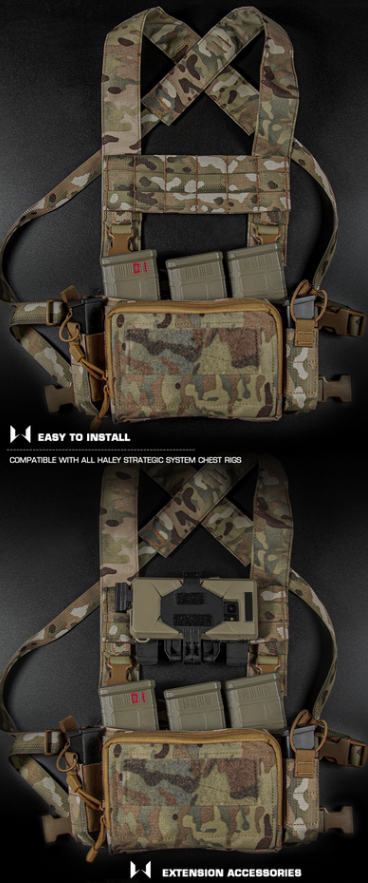 Chest Rig Molle Expansion panel - Black OD-A-WOSP188-BK asgbox.pl Chest Rig Molle Expansion panel - Black - obrazek 5