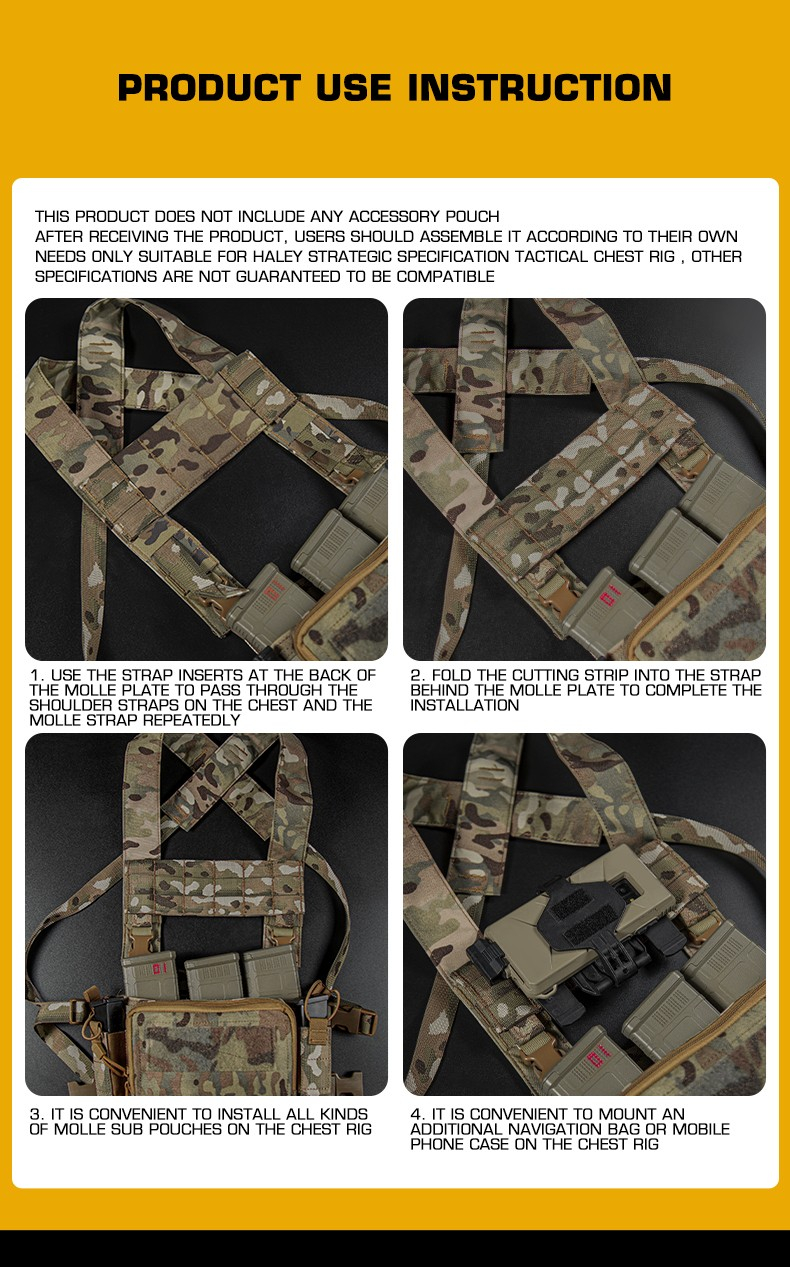 Chest Rig Molle Expansion panel - MC Black OD-A-WOSP188-BMC asgbox.pl Chest Rig Molle Expansion panel - MC Black - obrazek 4