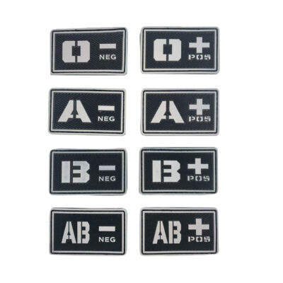 Blood patch B POS - TYPE A - black/white