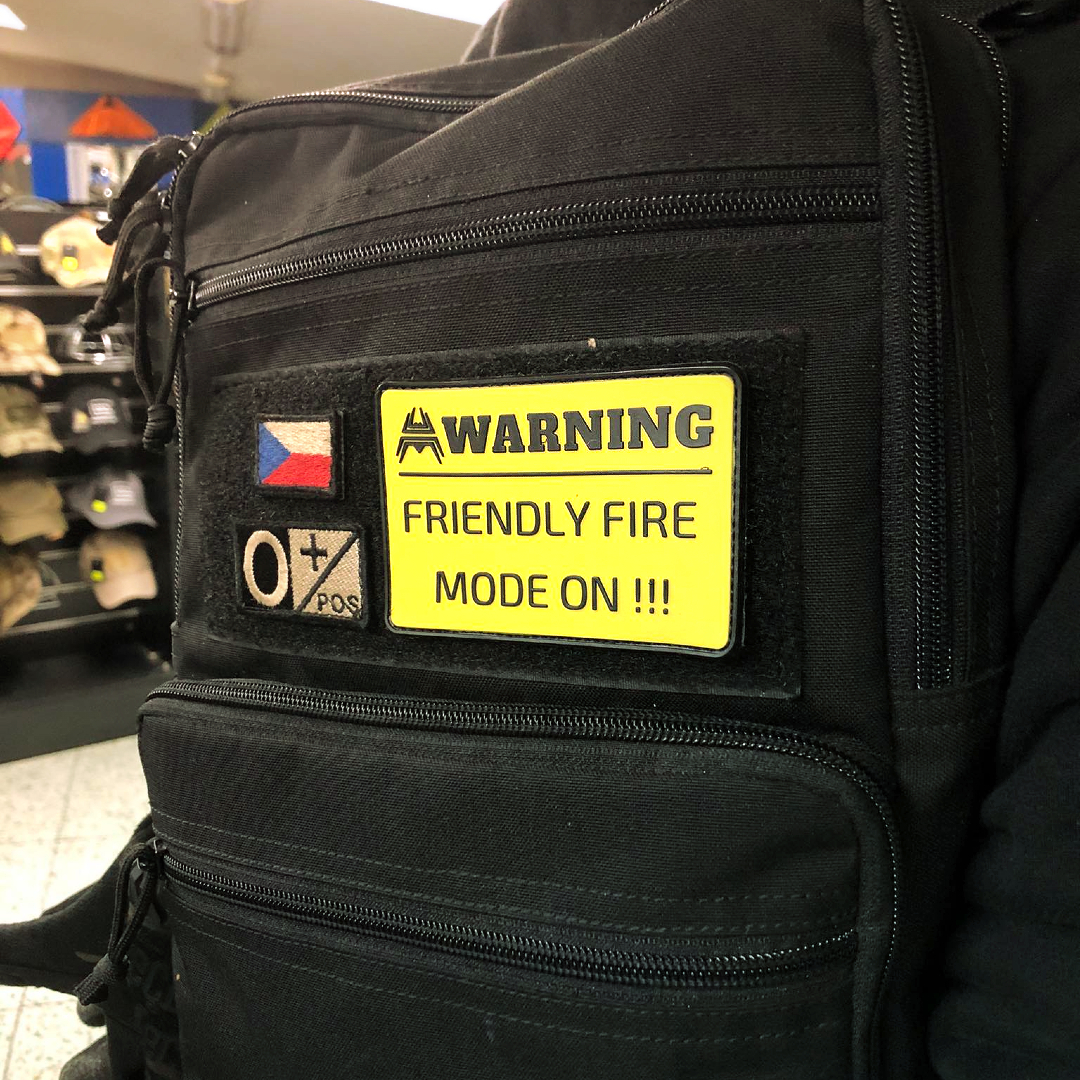 ANAREUS VELCRO Warning patch FRIENDLY FIRE - Yellow OD-A-ANAR77 asgbox.pl ANAREUS VELCRO Warning patch FRIENDLY FIRE - Yellow - obrazek 3