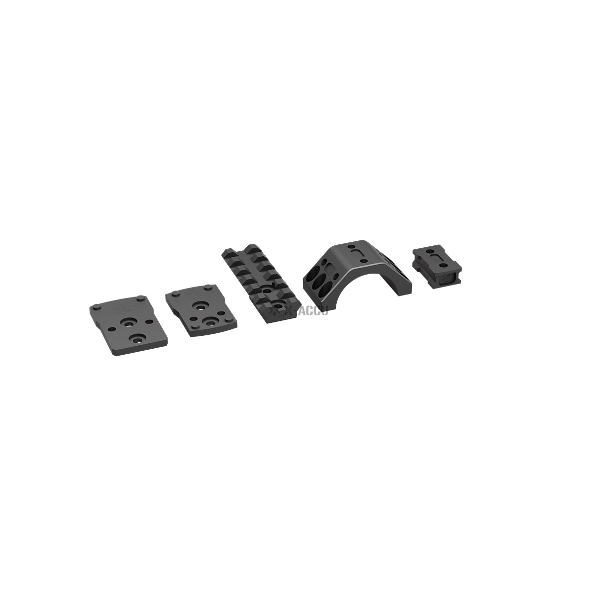 VO Mounting Kit for Red Dot Sight on 34mm X-ACCU Rings (6 screws) - Black OD-A-XASR-A01 asgbox.pl VO Mounting Kit for Red Dot Sight on 34mm X-ACCU Rings (6 screws) - Black - obrazek 2