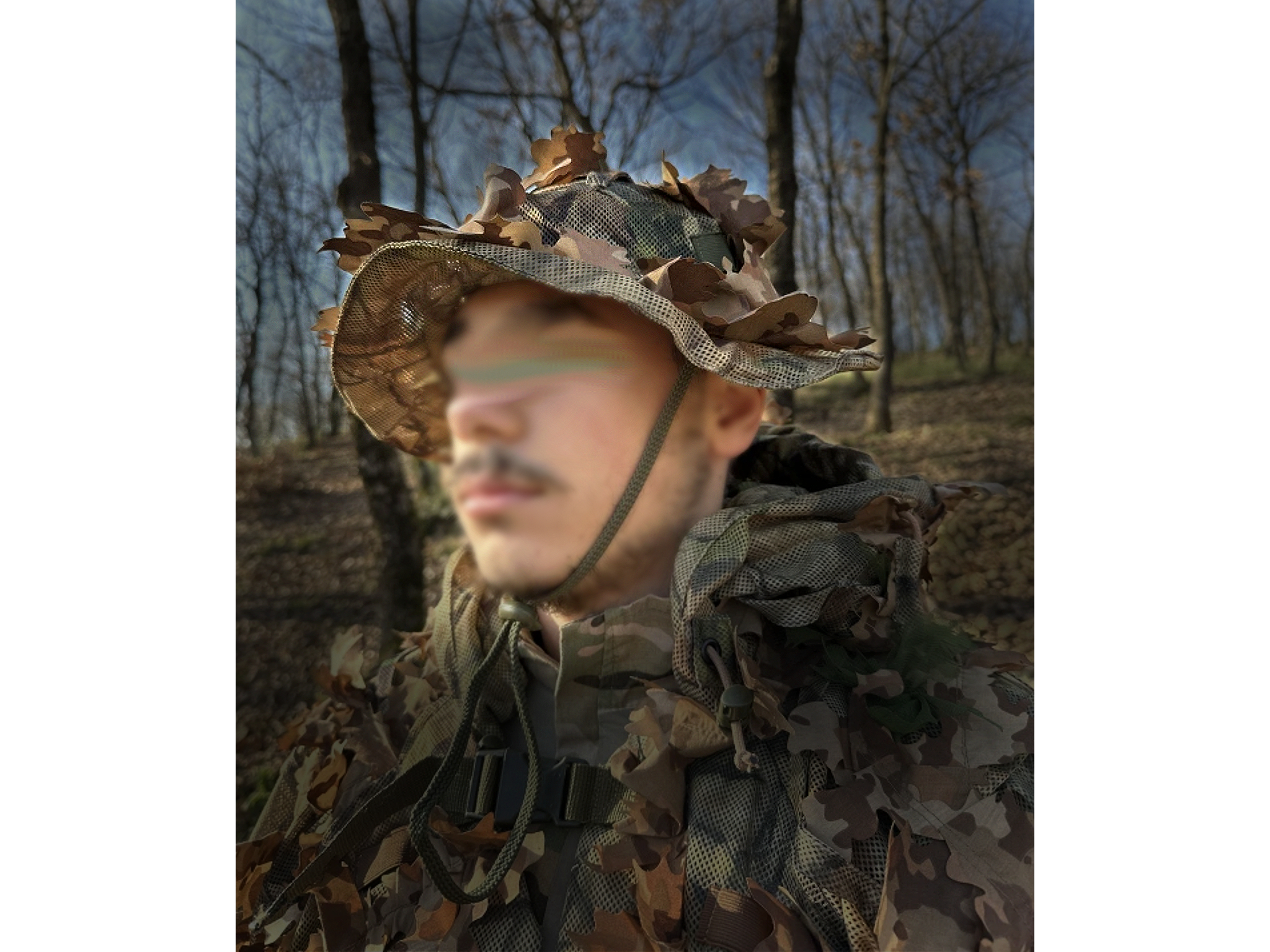 KMCS Boonie Hat with Next Gen 3D leafs - Woodland Floor OD-A-KM-Boonie-WD asgbox.pl KMCS Boonie Hat with Next Gen 3D leafs - Woodland Floor - obrazek 2