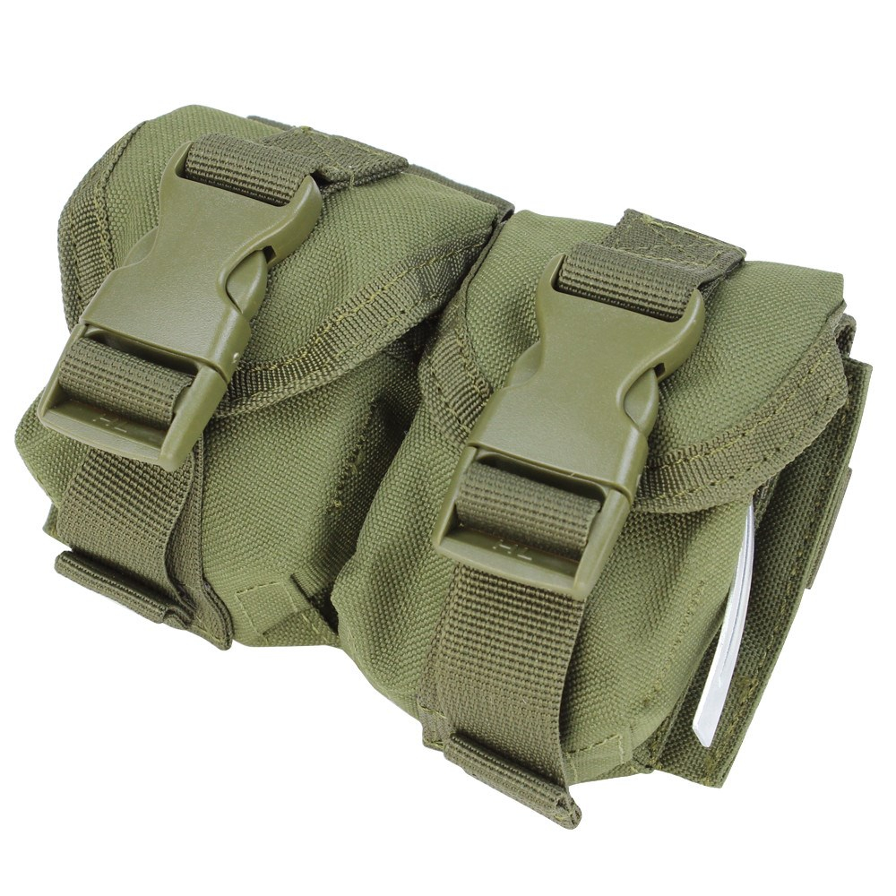 Condor Double Hand Grenades Molle Pouch - Green OD-A-CON149-OD asgbox.pl Condor Double Hand Grenades Molle Pouch - Green