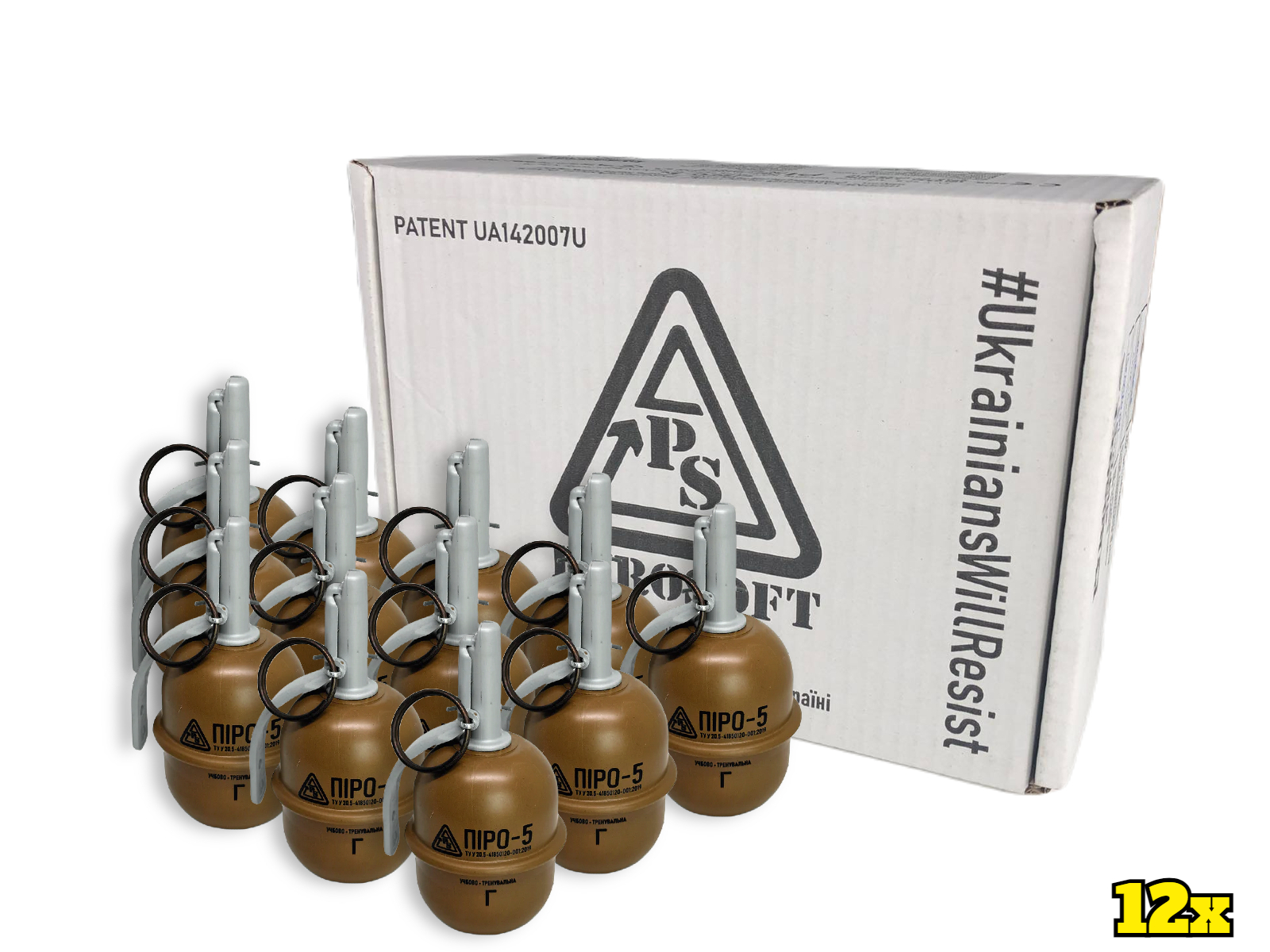 12x Airsoft hand grenade Pyro-5G OD-A-Pyro-5G-12 asgbox.pl 12x Airsoft hand grenade Pyro-5G