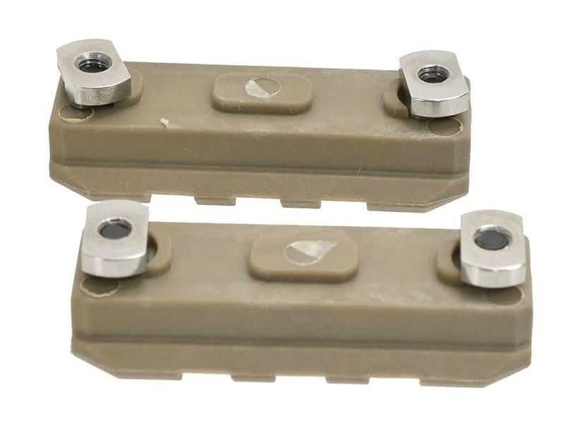 ARES Polymer RIS rail 3 Slot/50 mm for M-LOK (2 pieces) - Tan OD-A-AM-ML-R-004-DE asgbox.pl ARES Polymer RIS rail 3 Slot/50 mm for M-LOK (2 pieces) - Tan - obrazek 2