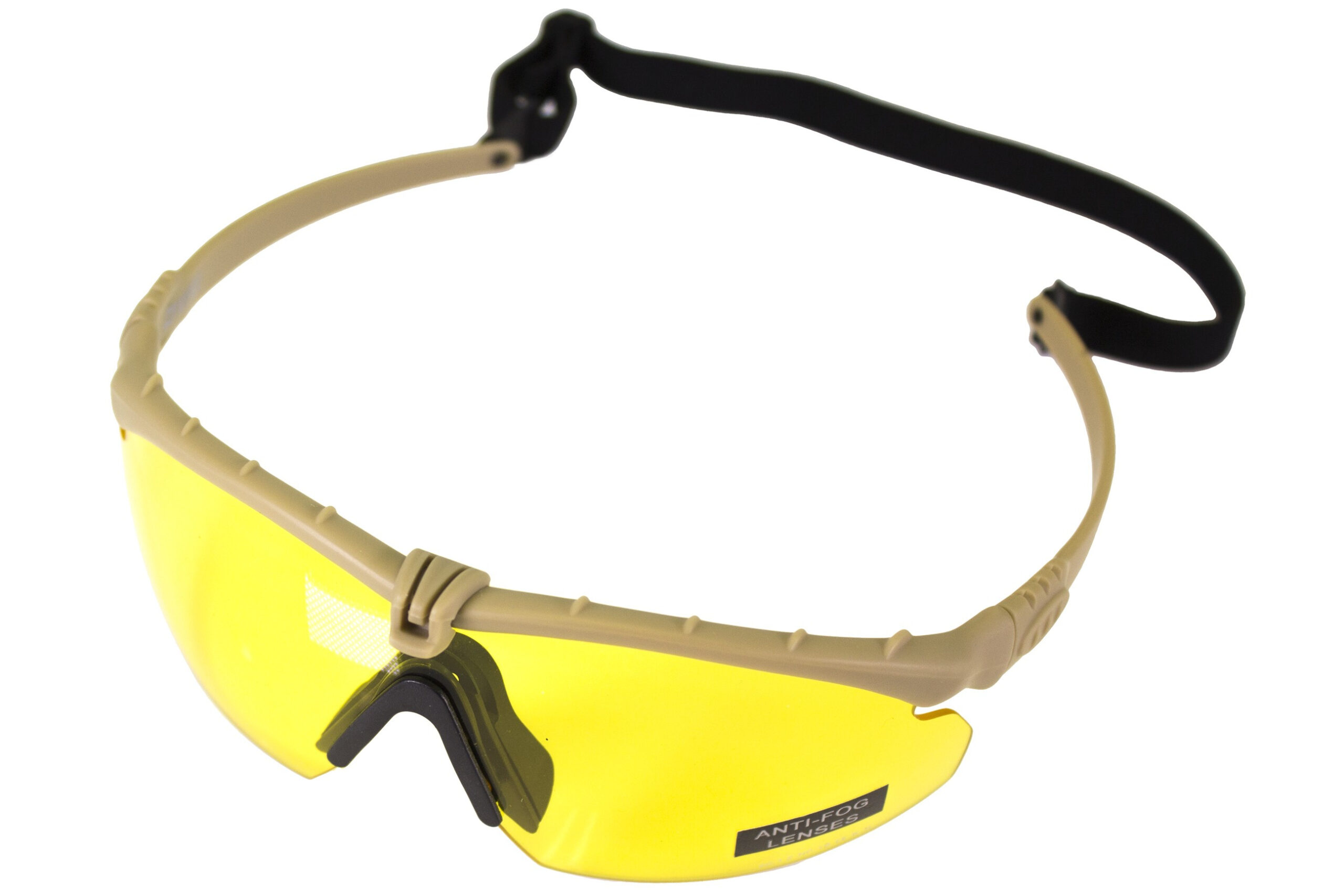 NUPROL Safety Glasses BATTLE PRO'S (with Insert), Yellow Lens - Tan OD-A-NUPROL043-TANYEL asgbox.pl NUPROL Safety Glasses BATTLE PRO'S (with Insert), Yellow Lens - Tan