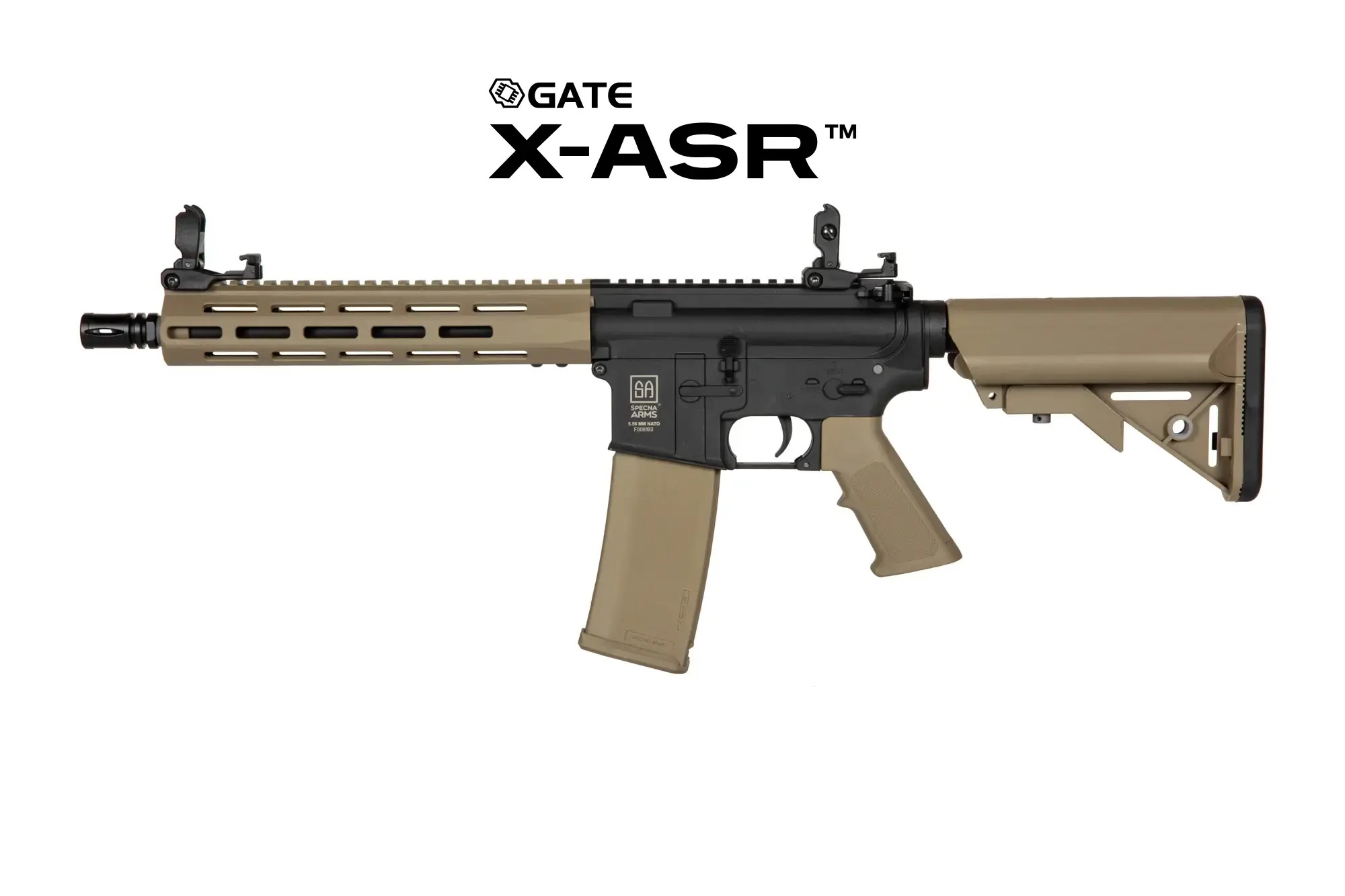 SA M4 Carbine M-LOK (SA-F03 FLEX(TM) Gen2) - Black / Tan OD-A-SPARMS186-TAN asgbox.pl SA M4 Carbine M-LOK (SA-F03 FLEX(TM) Gen2) - Black / Tan