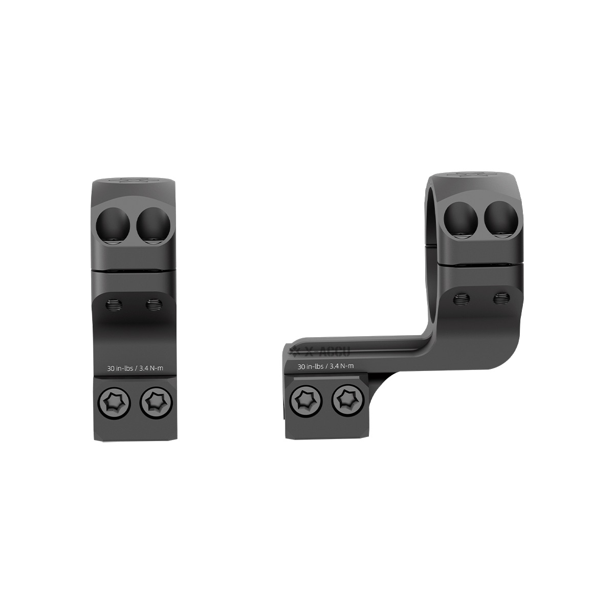 VO Cantilever 1.25 Inch Mounting Rings for 30mm Riflescope - Black OD-A-XASR-3016 asgbox.pl VO Cantilever 1.25 Inch Mounting Rings for 30mm Riflescope - Black - obrazek 3