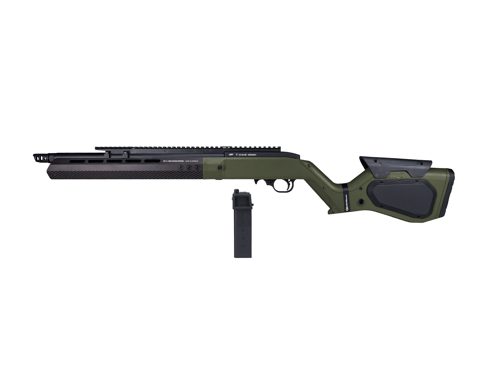 ASG Gas Rifle Hybrid Series H-22 STC GBBR - Green OD-A-ASG350-OD asgbox.pl ASG Gas Rifle Hybrid Series H-22 STC GBBR - Green - obrazek 3