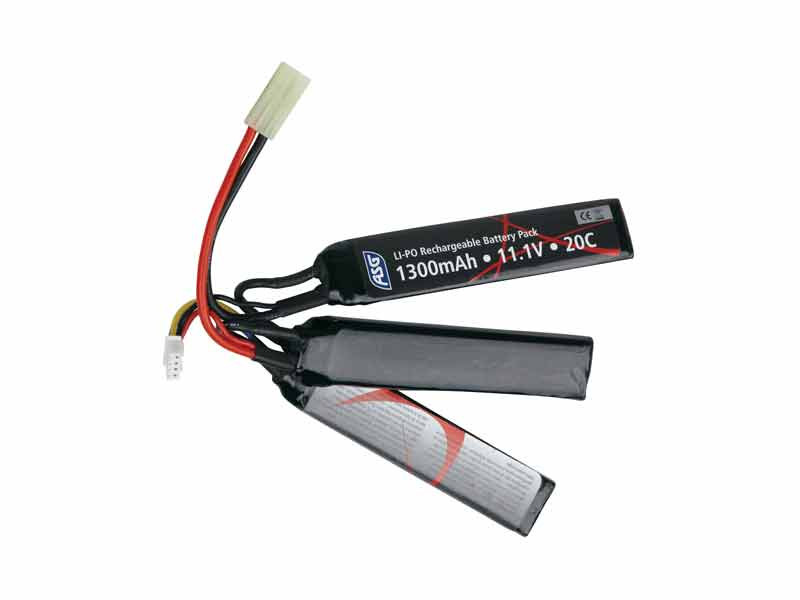 ASG Li-Pol Battery 11.1V 1300mAh, 20C, Tamiya - Crane (3-pieces) OD-A-ASG101 asgbox.pl ASG Li-Pol Battery 11.1V 1300mAh, 20C, Tamiya - Crane (3-pieces)