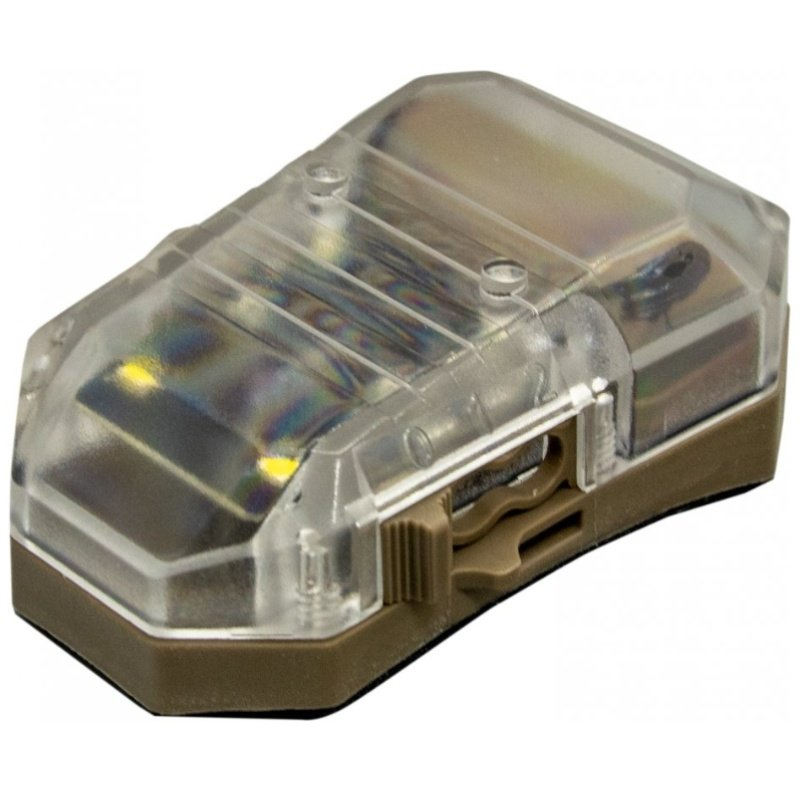 EARMOR F101 Stealth Identification Beacon (Green/White/IR Light) - Coyote Brown OD-A-F101-CB asgbox.pl EARMOR F101 Stealth Identification Beacon (Green/White/IR Light) - Coyote Brown