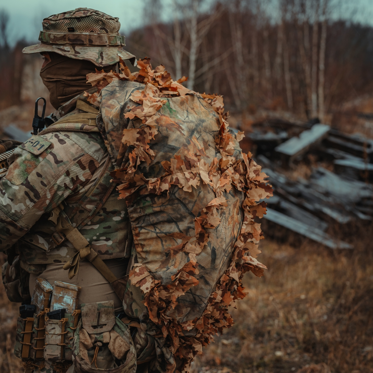 KMCS Pack cover (medium) with 3D leafs - Dark Forest OD-A-KM-Pack-M-DF asgbox.pl KMCS Pack cover (medium) with 3D leafs - Dark Forest