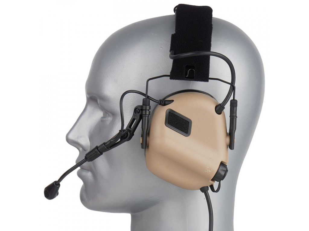 EARMOR M32 PLUS Electronic Tactical Headset - Coyote Brown OD-A-M32-CB-PLUS asgbox.pl EARMOR M32 PLUS Electronic Tactical Headset - Coyote Brown - obrazek 3