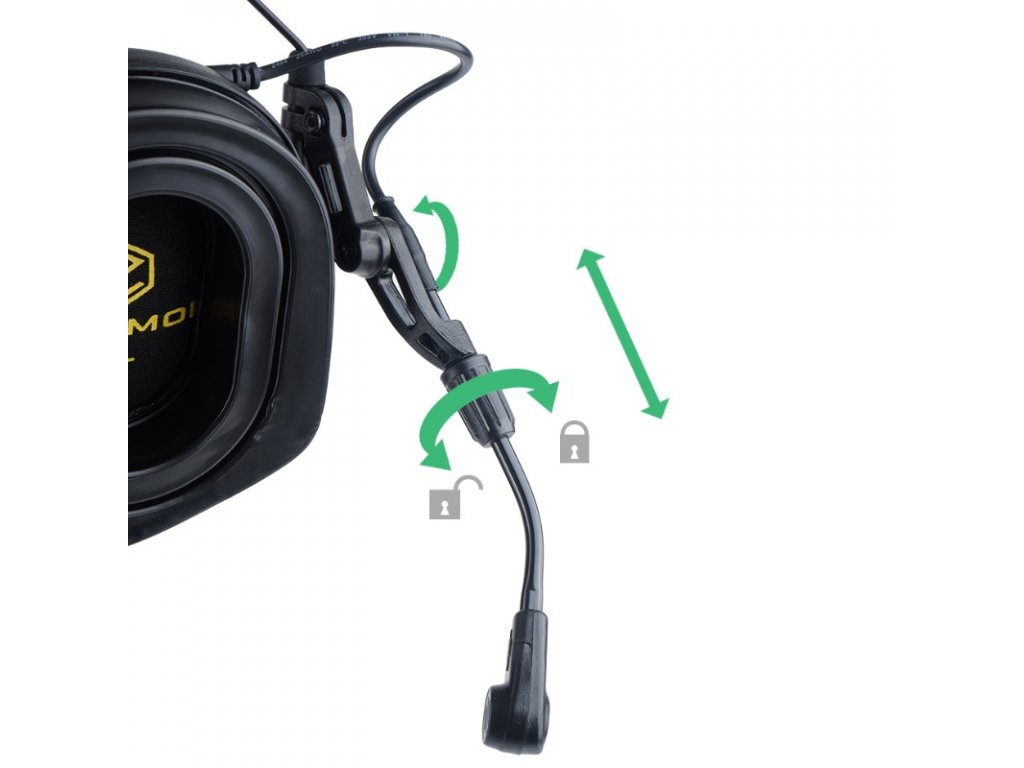 EARMOR M32 PLUS Electronic Tactical Headset, Headband / Helmet Mount - Foliage Green OD-A-M32-FG-PLUS-M11 asgbox.pl EARMOR M32 PLUS Electronic Tactical Headset, Headband / Helmet Mount - Foliage Green - obrazek 5