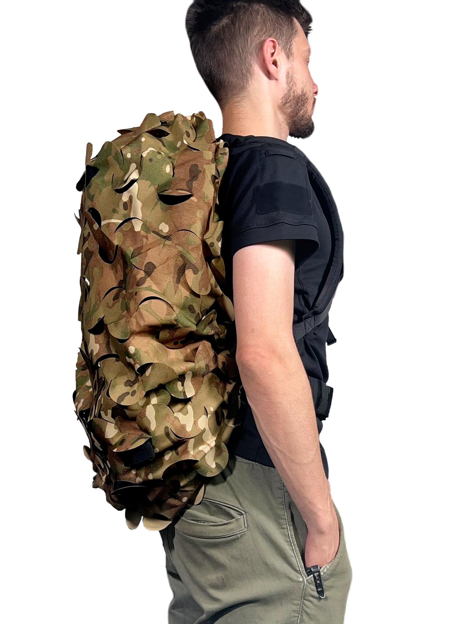 ANAREUS 3D Universal Camouflage Backpack Cover, Laser-Cut - Flecktarn OD-A-ANAR84-FL asgbox.pl ANAREUS 3D Universal Camouflage Backpack Cover, Laser-Cut - Flecktarn - obrazek 4