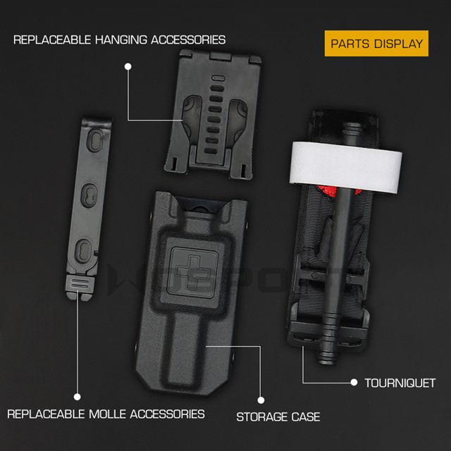 WST Molle Plastic Pouch and CAT Tourniquet (Dummy), Set - Tan OD-A-WOSP106-TAN asgbox.pl WST Molle Plastic Pouch and CAT Tourniquet (Dummy), Set - Tan - obrazek 2