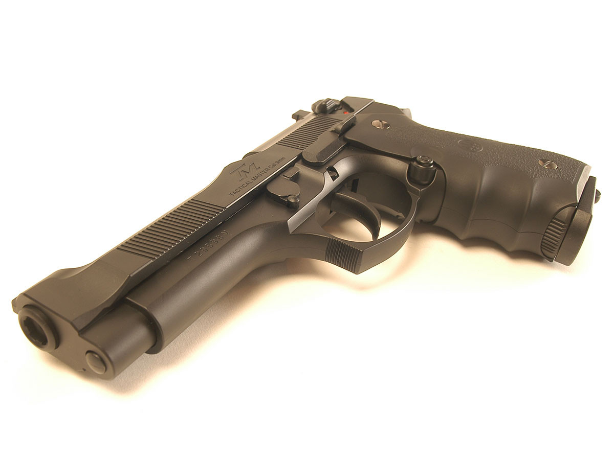 TM GBB gas pistol Model M9 Tactical Master - Black (no markings) OD-A-PM00009 asgbox.pl TM GBB gas pistol Model M9 Tactical Master - Black (no markings) - obrazek 2