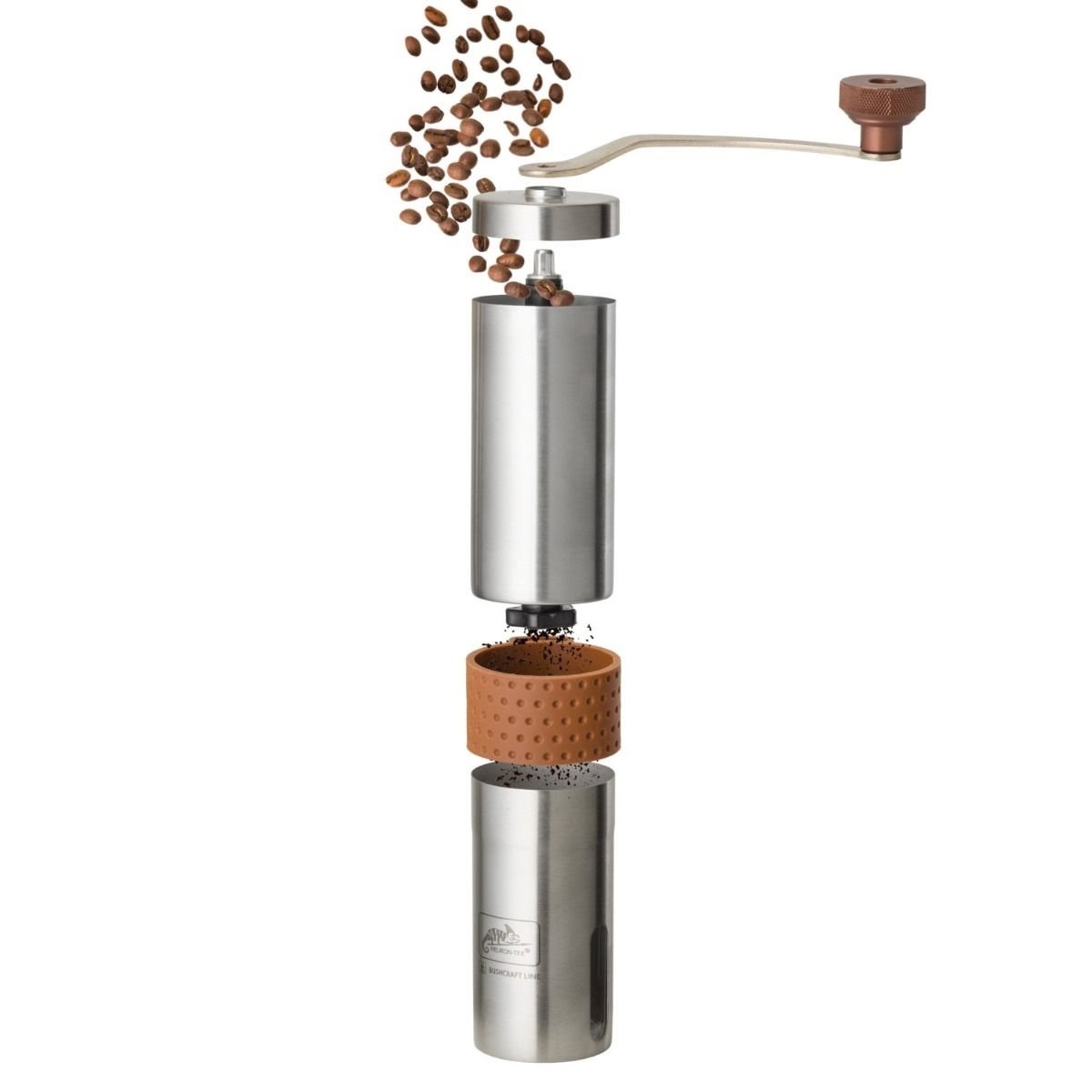 HELIKON Hand Coffee Grinder CAMP - Stainless steel OD-A-AC-HCG-SS-15 asgbox.pl HELIKON Hand Coffee Grinder CAMP - Stainless steel