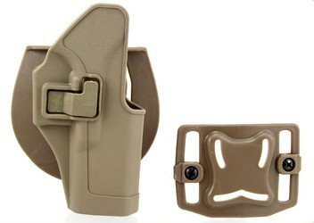 FMA CQC Serpa Belt Holster (G-Series, SW MP 9), Right Hand - Tan