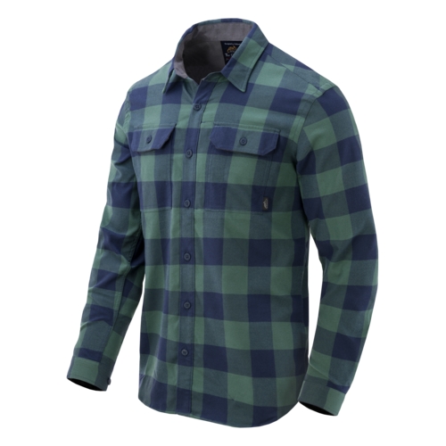 HELIKON Shirt GREYMAN, Long Sleeve - Green/Blue OD-A-KO-GMN-NS-PG-B03 asgbox.pl HELIKON Shirt GREYMAN, Long Sleeve - Green/Blue