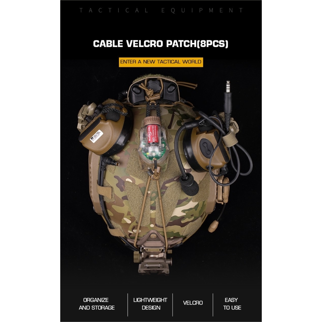 WST Cable Organizer, 8 pcs - Coyote OD-A-WOSP191-COY asgbox.pl WST Cable Organizer, 8 pcs - Coyote - obrazek 4